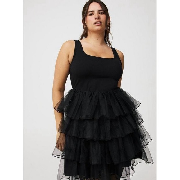 NWT Torrid Halloween Foxy Whimsigoth Tutu Dress Witchy Goth Fairy Size 0 L 12 - Picture 2 of 11